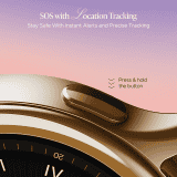 boAt Enigma Daze Smartwatch | Functional Crown, SOS with Location Tracking, Watch Face Studio | Metallic Gold