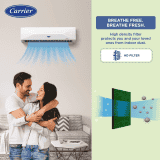 Carrier 18K XCEL LUMO EXI Air conditioner | 1.5 Ton | 5 Star | White