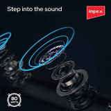 Impex Thunder Beat 3304 Soundbar with Subwoofer | 80W | Bluetooth 5.3 | Multiple Inputs | Black