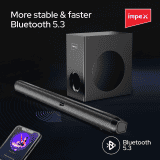 Impex Thunder Beat 3306 Soundbar with Subwoofer | 100W |  Bluetooth 5.3 | Wall Mountable | Black