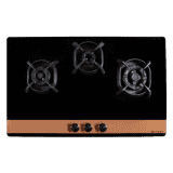 Faber Utopia Hob | 90 cm | 3 Burner | Black | HT 903 BR CI