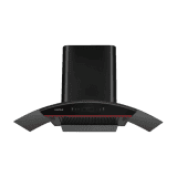 Hafele Renata Curved 90 Wall Mounted Chimney | 90cm | Black