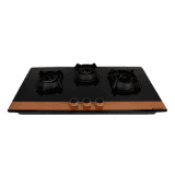 Faber Utopia Hob | 90 cm | 3 Burner | Black | HT 903 BR CI