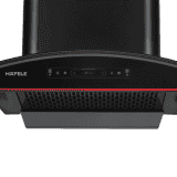 Hafele Renata Curved 90 Wall Mounted Chimney | 90cm | Black