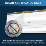 Voltas 125V Vertis Elite Gold Smart Air Inverter AC | 1 Ton | 5 star | White