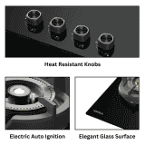 Hafele Augusta 378 Hob | Black