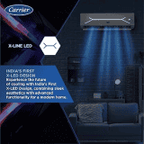 Carrier 19K XCEL LUMO FXi ALPHA HYBRIDJET Split Air Conditioner | 1.5 Ton | 3 Star | White