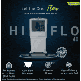 Symphony HiFlo 40 Personal Air Cooler | 40L | Light Grey