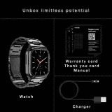Noise ColorFit Chrome Smart Watch | Amoled | Bluetooth Calling | Elite Black
