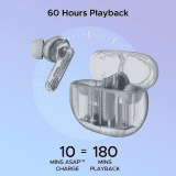 boAt Airdopes 191 ANC Bluetooth Ear Buds | Pellucid White