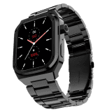 Noise ColorFit Chrome Smart Watch | Amoled | Bluetooth Calling | Elite Black