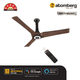 Atomberg Aris Starlight Ceiling Fan | 1200 mm | 3 Blade | BLDC Motor with Remote | Dark Teakwood