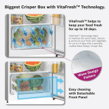 Bosch  Frost Free Double Door Refrigerator | 243L | 3star | Shiney Silver | CTC27S031I