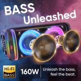 iGear X-Bass 160 Portable Bluetooth Party Speaker | 160W | Black