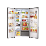Godrej Side by Side Refrigerator | 600L | Eon Velvet Opera Black | 3 Star | RS EONVELVET 646C RIT OP BK SBS