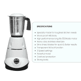 Blueberry KITCHMATE Mixer Grinder | 550 Watts | 3 Jar