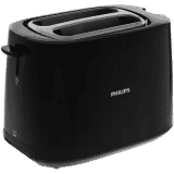 Philips Two slice Pop up toaster with bun warmer | Black | HD2582/90