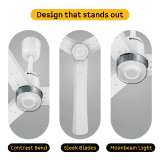 Atomberg Renesa Elite | 1200 mm | BLDC Ceiling Fan with Remote Control & LED Indicators | Snow White