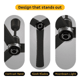 Atomberg Renesa Elite Ceiling Fan | 1200 mm | Remote Control & LED Indicators | Midnight Black