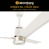 Atomberg Renesa Elite Smart | 1200 mm | BLDC Ceiling Fan with Remote Control & LED Indicators | Pearl White