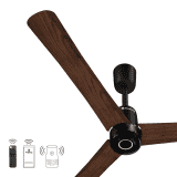 Atomberg Renesa Elite Smart Ceiling Fan | 1200 mm | BLDC with Remote Control & LED Indicators | Dark Walnut