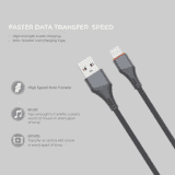 Salpido Usb To Lightning Cable | 30 W | Compatible with iPhone | Gray | SDC 136