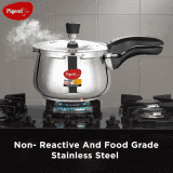 Pigeon Inox Pro Outer Lid Induction Bottom Pressure Cooker | 3 L | Stainless Steel