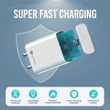 Portronics Adapto 25 Pro Type C Wall Charger | 25W | Type C to Type C Fast Charging Cable | White | POR 1964