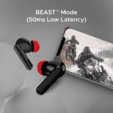 boAt Airdopes Ultra Plus TWS Ear Earbuds | Wireless Earbuds with 50 Hours | Midnight Black