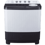 Voltas Beko Semi Automatic Top Load Washing Machine | 7.5 kg | 5 Star | Grey | WTT75DGRT