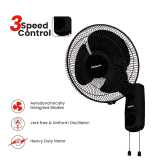 Blueberry's Ozon 12 Wall Fan | 80 Watts