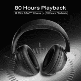 boAt  Rockerz 650 Pro Bluetooth Wireless Headphone | Fast Charge | Dolby Audio | Iris Black