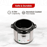 Blueberry’s Electric Pressure Cooker | Stainless Steel | 4 L | ‎BEPC 4