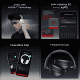 boAt  Rockerz 650 Pro Bluetooth Wireless Headphone | Fast Charge | Dolby Audio | Iris Black