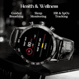 boAt Enigma Z40 Smart Watch | HD Display | IP67 | Black Leather