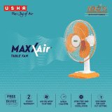 USHA Maxx Air Table Fan | 400MM | Orange & White