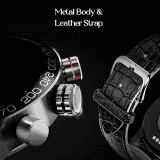boAt Enigma Z40 Smart Watch | HD Display | IP67 | Black Leather