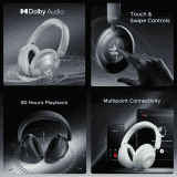 boAt  Rockerz 650 Pro Bluetooth Wireless Headphone | Fast Charge | Dolby Audio | Iris Black