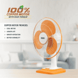 USHA Maxx Air Table Fan | 400MM | Orange & White