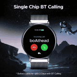 Boat Lunar Orb Smartwatch | AMOLED Display |  BT Calling | Metal Grey