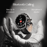 boAt Enigma Z40 Smart Watch | HD Display | IP67 | Black Leather