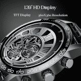 boAt Enigma Z40 Smart Watch | HD Display | IP67 | Black Leather