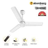 Atomberg Renesa Ceiling Fan | 900 mm | with Remote | Pearl White