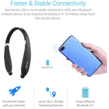 Portronics Harmonics 200 Wireless Stereo Bluetooth Neckband | Black | POR-927