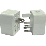 JTP Universal Plug 6AMAX Worldwide J4 Adaptor  | White