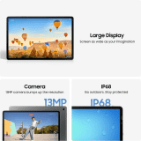 Samsung Galaxy Tab S10 FE+ Tablet | Wi-Fi+5G |  12 GB |  256 GB | Silver | X626