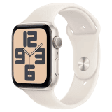 Apple Watch SE GPS with Starlight Sport Band | 44mm Retina LTPO OLED Display | Starlight Aluminium Case