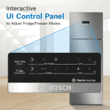 Bosch MaxFlex Triple Door Refrigerator | 353 L  | 3 Star | Convertible 6 in 1 Digital Inverter Frost Free | Sparkly Steel | CMC36S03NI