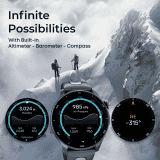 Titan Celestor AMOLED Smart Watch | 3.63 cm (1.43) | with Built in GPS | Black