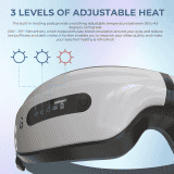 iGear Imassager | Eye Massager for Stress Relief  Sleep Aid & Eye Strain | Heat Air Pressure & Compression | White